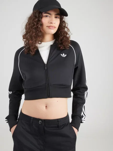 ADIDAS ORIGINALS Tepláková bunda SST' čierna
