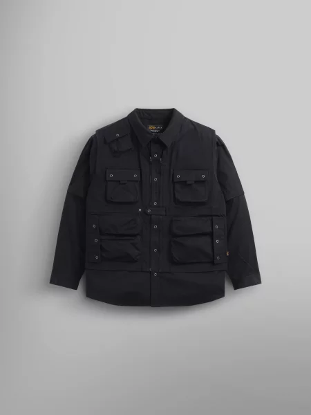Alpha Industries Куртка-сорочка чорний