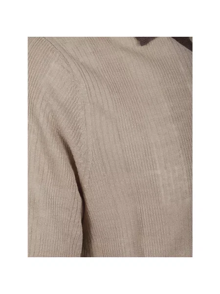 Sweter Ballantyne z krótkim rękawem brązowy