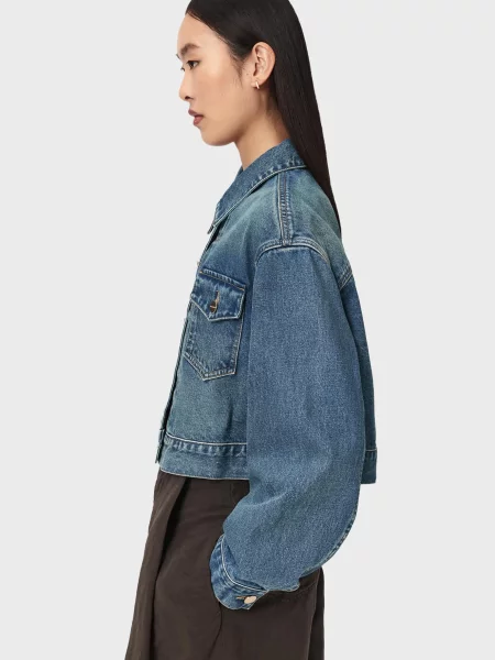 Джинсовая куртка Allsaints синяя