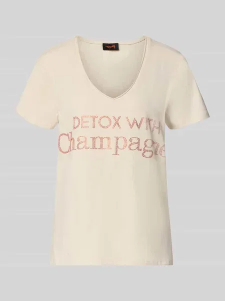 T-shirt o luźnym kroju z dekoltem w serek Miss Goodlife