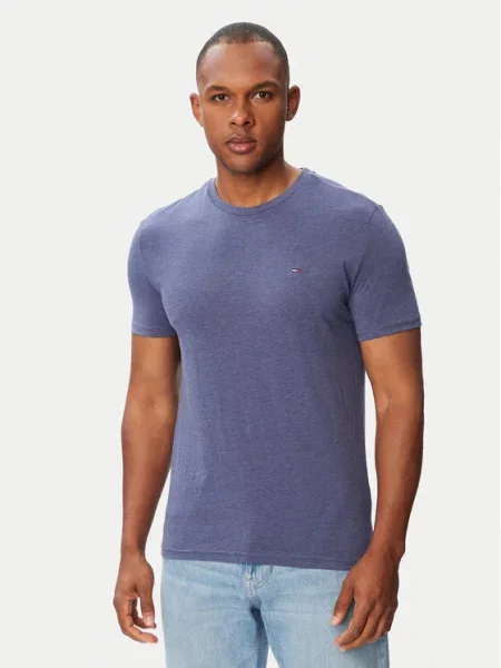 Тениска Tommy Jeans синьо