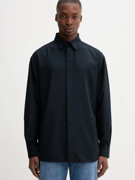 Iceberg cămașă bleumarin cu guler clasic relaxed