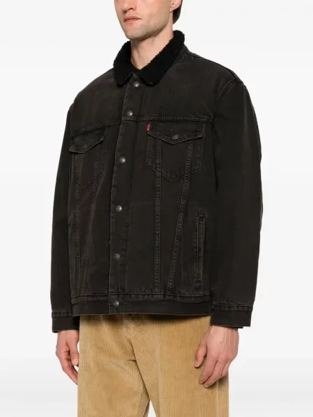 Decupat blugi Levi's® de catifea cord maro