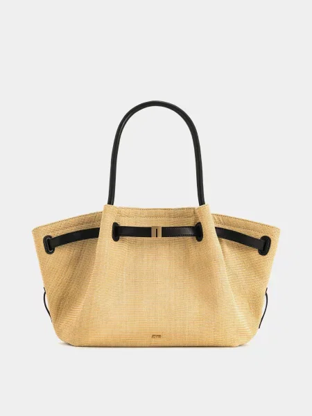 Соломяная сумка Jw Pei коричневая