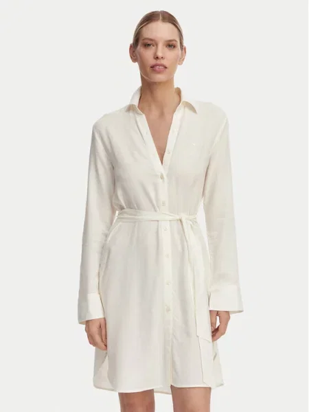 Emporio Armani Sukienka koszulowa biały