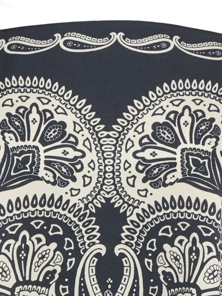 Talia koszulka Sandro z nadrukiem w abstrakcyjne wzory biała