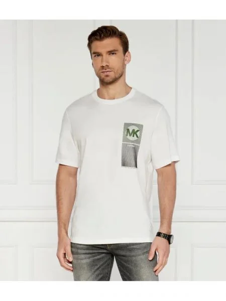 Michael Kors Tricou BEACON TEE | Oversize fit alb