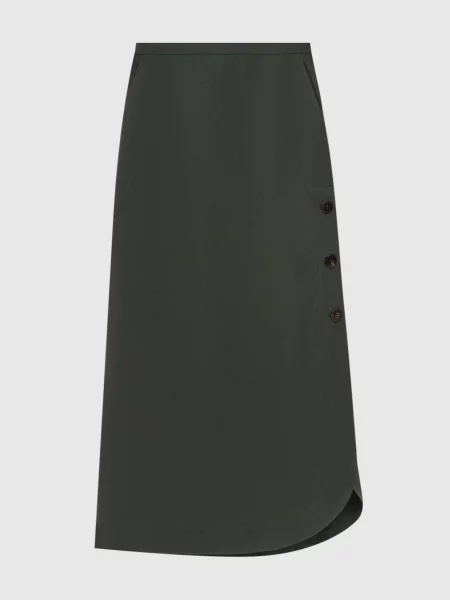 Спідниця MSTPIRANIA з льоном Max Mara зелена