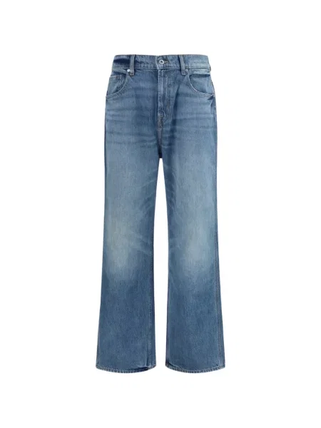 Blugi cu picior larg 7 For All Mankind albastru