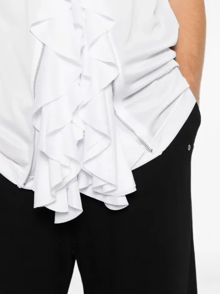 Marškiniai Comme Des Garçons Homme Plus su raukiniais balta