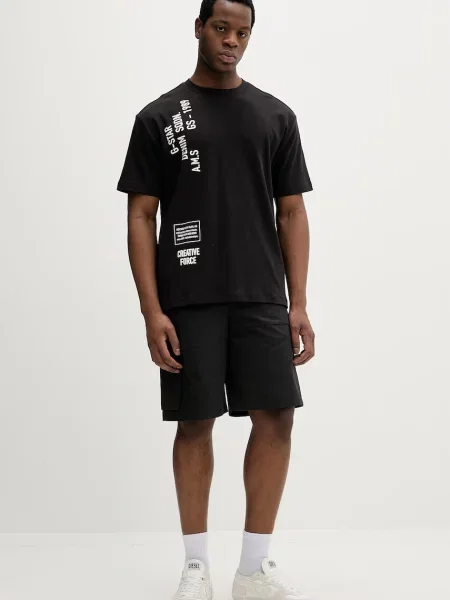 G-Star T-shirt ανδρικό Stencil gr relaxed μαύρο