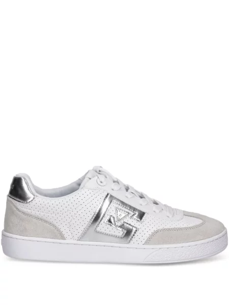 Sneakerși Guess cu autograf alb