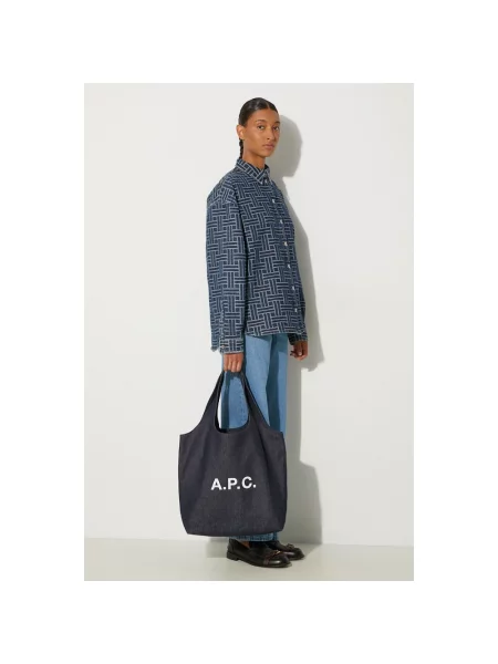 Kenzo koszula jeansowa Dropped Shoulders Shirt niebieska