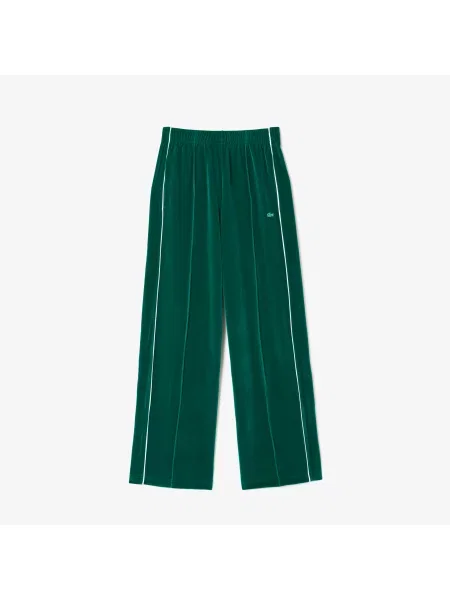 Lacoste Spodnie Dresowe Velours zielone