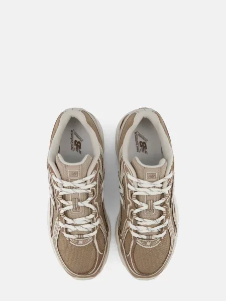 Кожаные повседневные кроссовки New Balance коричневые