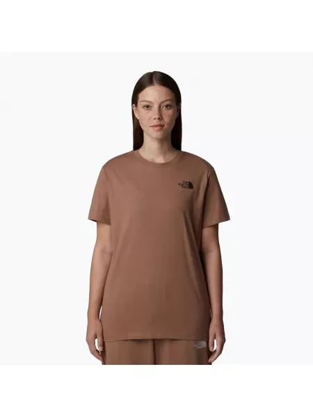 The North Face дамска тениска Box Nse Relaxed Tee latte/tnf white бяло