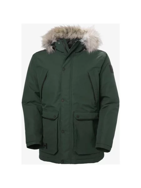 Kurtka z kapturem Helly Hansen Arctic Boreal Parka zielony ciemny M beżowy