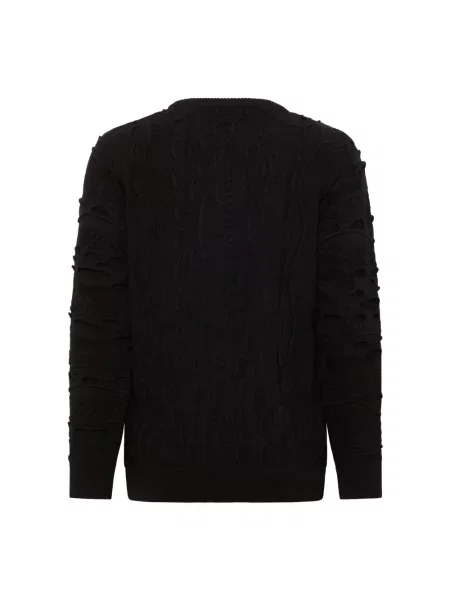Dzianinowy sweter Carlo Colucci czarny