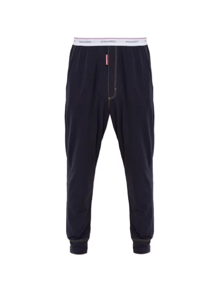 Pijamale Dsquared2 cu autograf albastru
