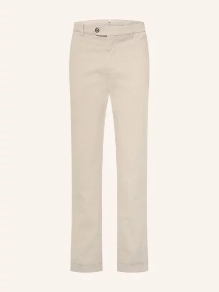Berwich Chino Kalhoty Yretrolong Slim Fit béžová