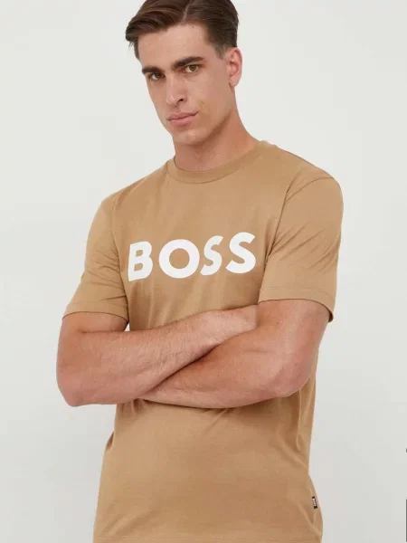 BOSS tričko béžové