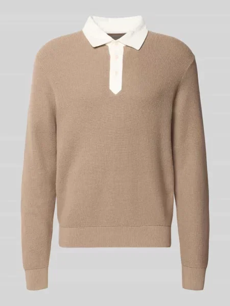 Sweter w kroju regular fit z mieszanki bawełny i wełny Gant