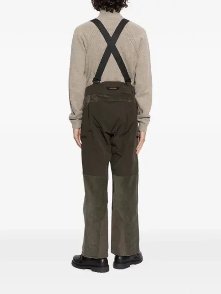 Pantaloni de schi Sease de catifea cord verde