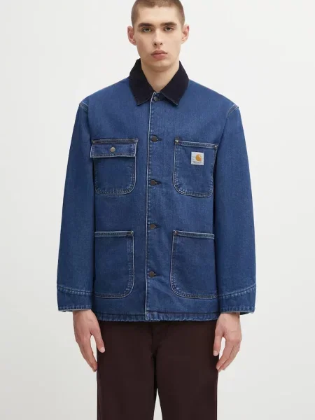 Carhartt WIP geacă jeans OG Chore Coat de tranziție