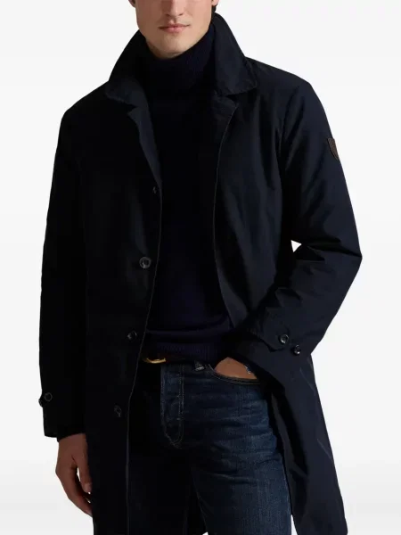Chiloți Polo Ralph Lauren din țesătură twill cu autograf cu glugă albastru
