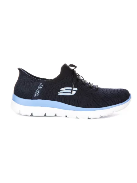 Sneakersy Skechers z siateczki niebieskie