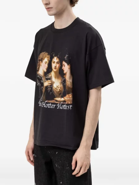 Tricou Domrebel cu imagine negru