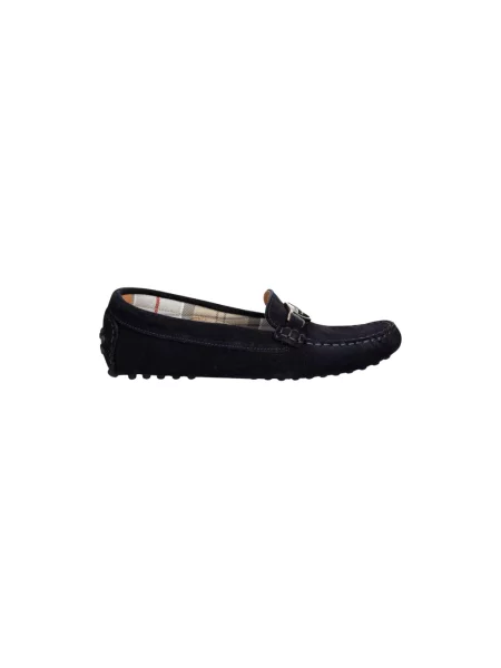 Barbour mokasyny zamszowe Laire niebieskie