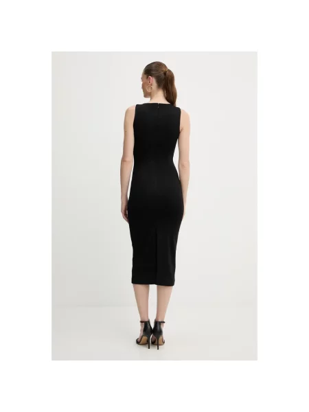 Versace Jeans Couture sukienka midi dopasowana czarny