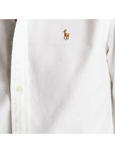 Polo Ralph Lauren bluzka koszulowa Kobiety jednolity 34 biały