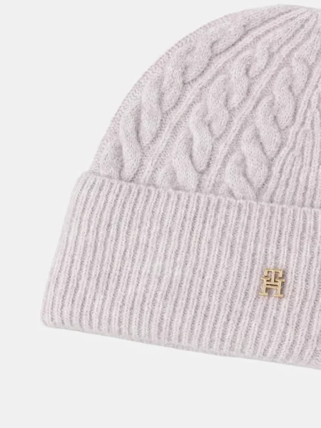 Tommy Hilfiger pălărie din amestec de lână violet