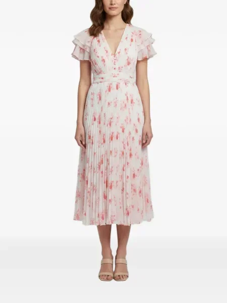 Rochie Self-portrait cu model floral cu imagine alb