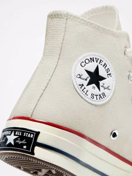 Teniși Converse retro din canvas bej