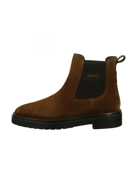 Gant Ghete chelsea Boggar | piele întoarsă maro