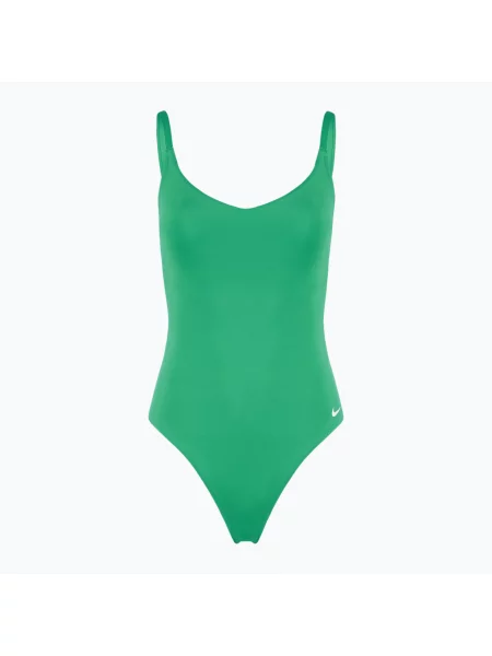 Costum de baie Nike cu decolteu în V verde