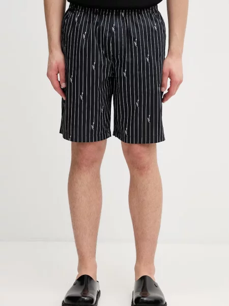 Lacoste pantaloni scurți din pentru bărbați negru