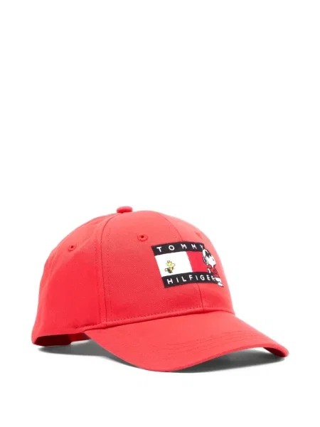 Czapka z daszkiem dziecięca Tommy Hilfiger czerwona