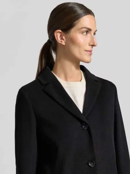 Płaszcz o kroju regular fit z mieszanka model MIRACLE' Cinque czarny