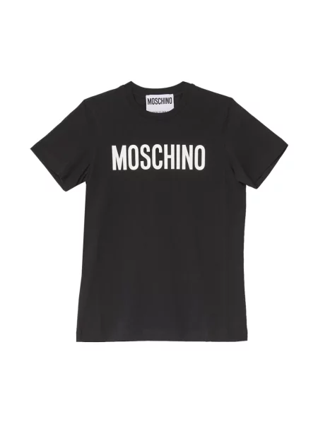 Koszulka Moschino z krótkim rękawem klasyczna czarna