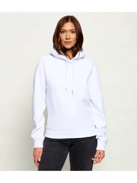 Frottír denim ruha Calvin Klein Jeans fehér