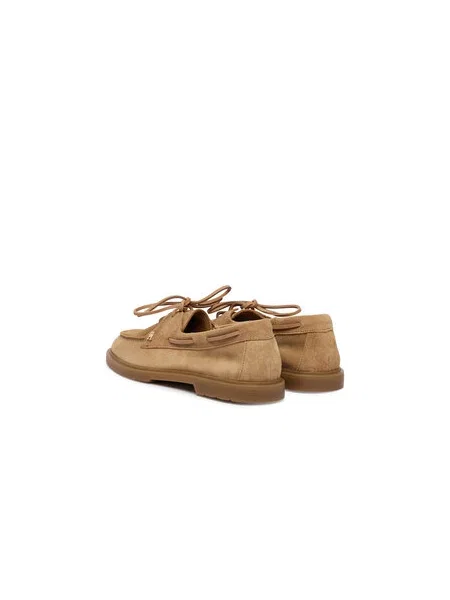 Tommy Hilfiger Poltopánky Light Suede Boat Shoe hnedá
