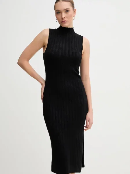 Dkny rochie mini mulata negru