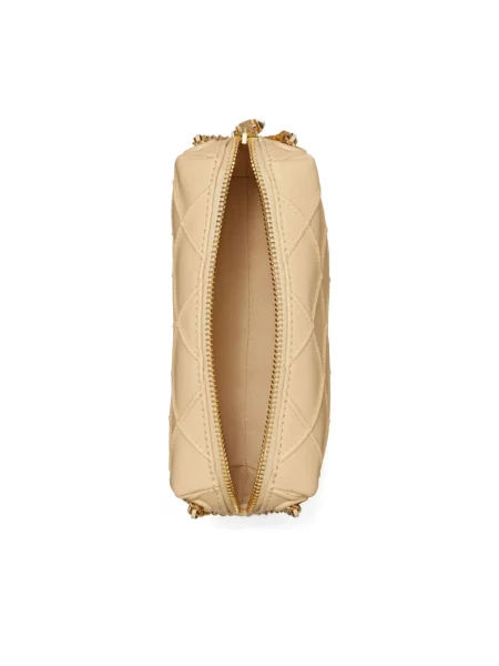 Torebka crossbody Tory Burch skórzana beżowa