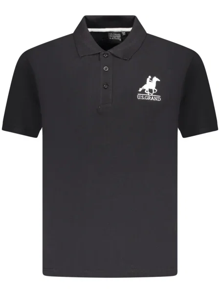 Polo U.s. Grand Polo cu mâneci scurte negru