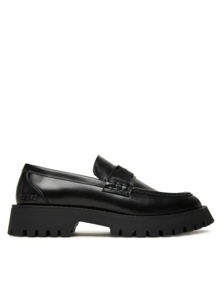 Pantofi loafer Guess negru